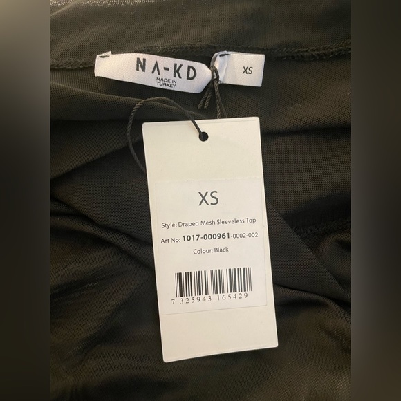 NWT One Shoulder Mesh Top - Picture 4 of 9